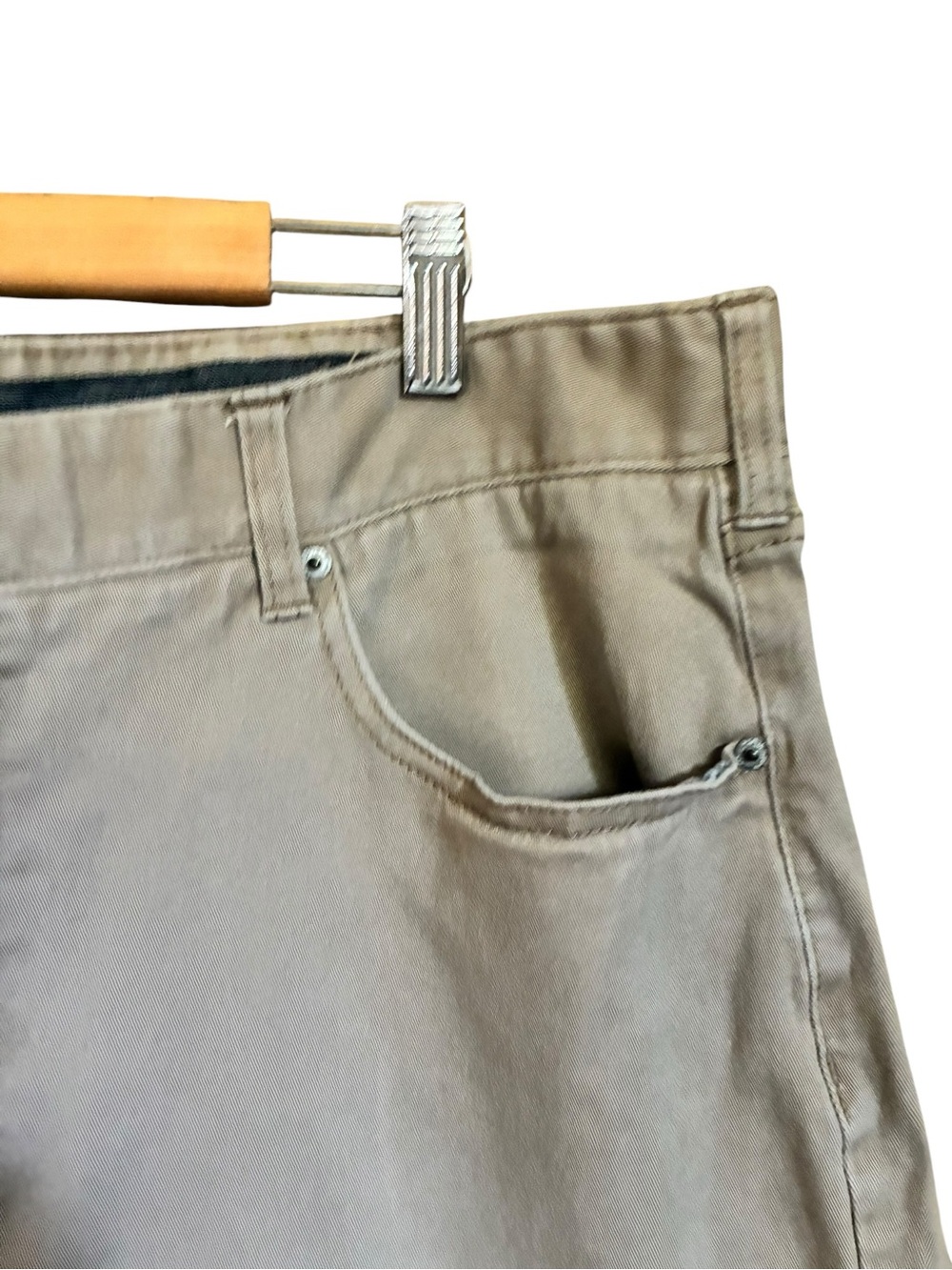 Iron Co Mens Burlap Brown Casual Pants Size 38x30 Cotton & Spandex Blend Comfort - Picture 8 of 16